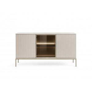 Moderne Kommode SENTINO 154 mit LED-Beleuchtung Kaschmir 4/9