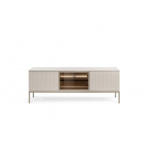 Moderner RTV-Schrank 154 SENTINO mit LED-Beleuchtung Kaschmir 4/9
