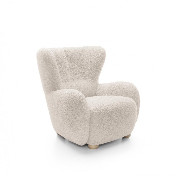TEDDY Boucle Soft Sessel mit hoher Rückenlehne...
