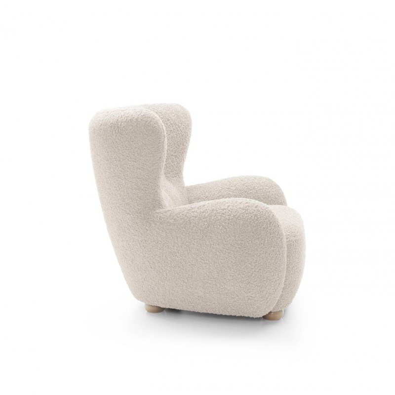 TEDDY Boucle Soft Sessel mit hoher Rückenlehne creme 3/9