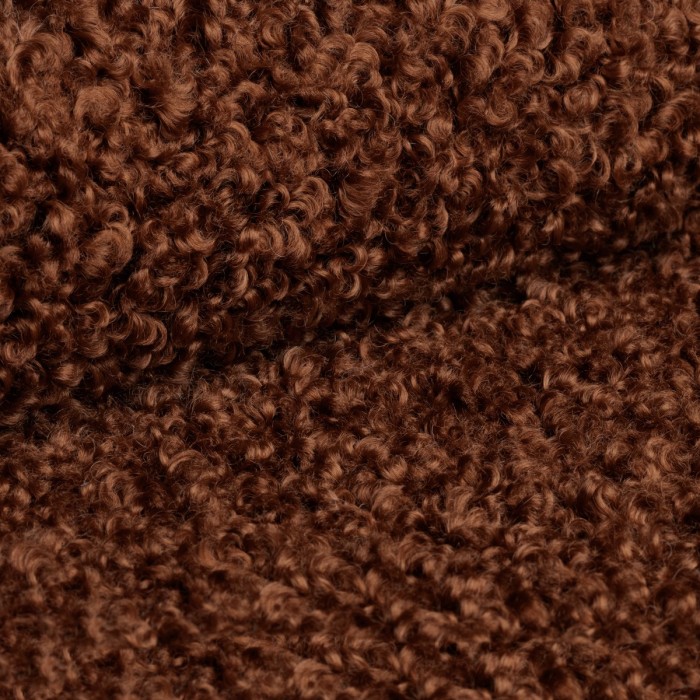 Stilvoller TEDDY Plüsch-Sessel Rot