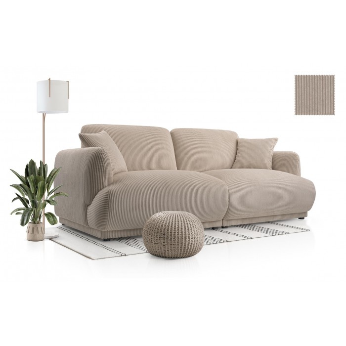 Elegantes LOCCO Zweisitzer-Sofa mit bequemer...