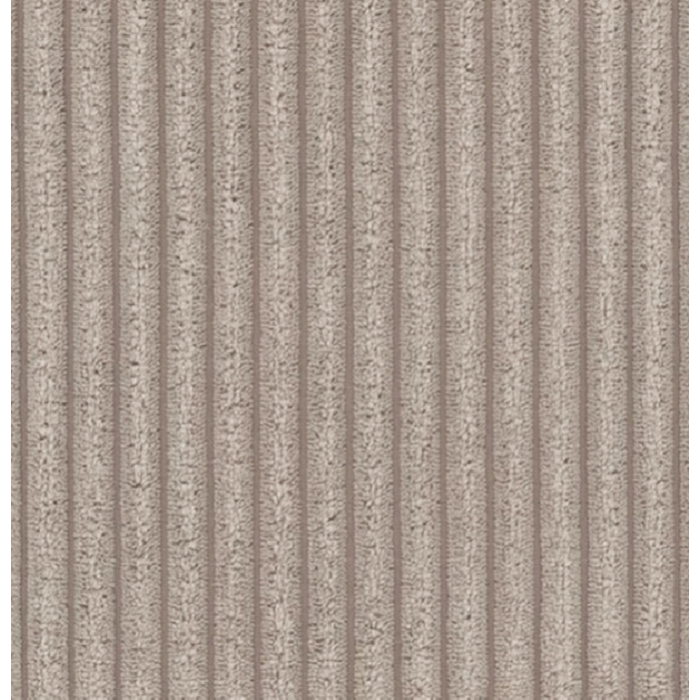 Elegantes LOCCO Zweisitzer-Sofa mit bequemer Sitzfläche aus beigefarbenem Kordstoff