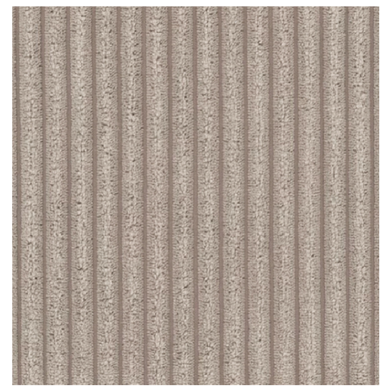 Elegantes LOCCO Zweisitzer-Sofa mit bequemer Sitzfläche aus beigefarbenem Kordstoff 7/9