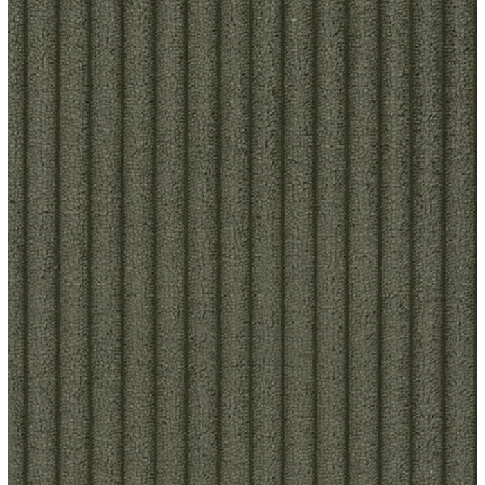 Elegantes Zweisitzer-Sofa LOCCO mit bequemer Sitzfläche aus kordgrünem Stoff