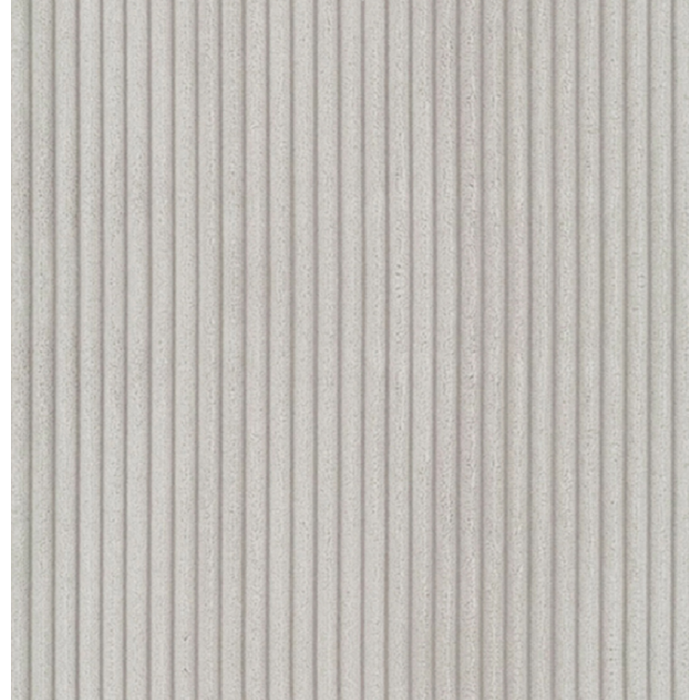 Elegantes Zweisitzer-Sofa LOCCO mit bequemer Sitzfläche aus hellgrauem Kordstoff