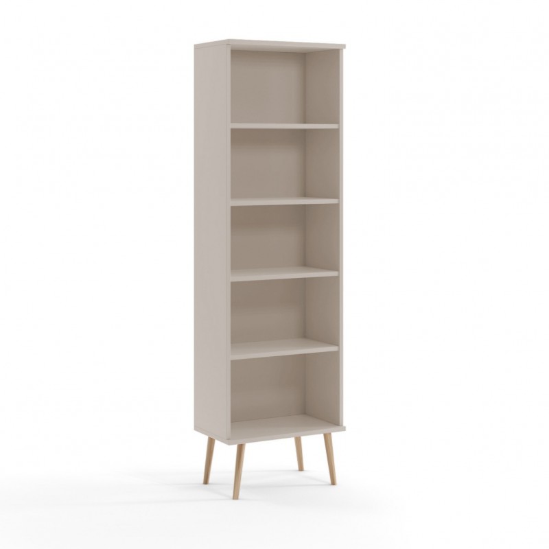 Modernes Kaschmir-Bücherregal mit IKON-Fachböden im skandinavischen Stil