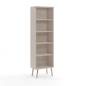 Modernes Kaschmir-Bücherregal mit IKON-Fachböden im skandinavischen Stil 1/9