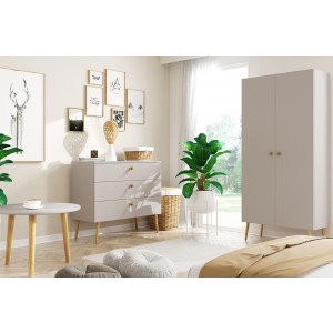 Moderner Kaschmir-Kleiderschrank mit IKON-Regalen im skandinavischen Stil 4/9