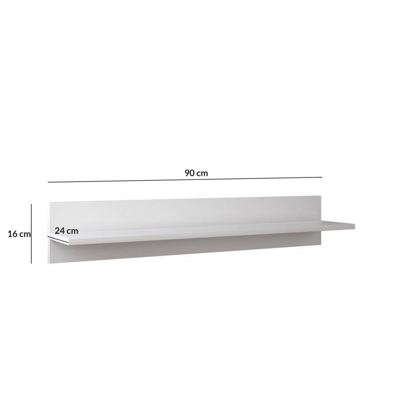 Modernes Kaschmir-Wandregal IKON 90cm im skandinavischen Stil 4/9