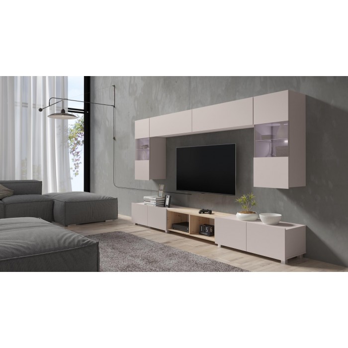 Moderner zweitüriger RTV-Schrank aus Kaschmir BIRD 100