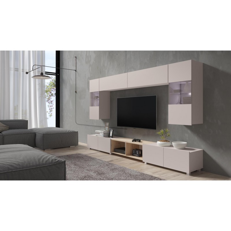 Moderner zweitüriger RTV-Schrank aus Kaschmir BIRD 100 2/9