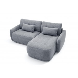Vielseitiges Ecksofa für das Wohnzimmer KRABI grau 3/9