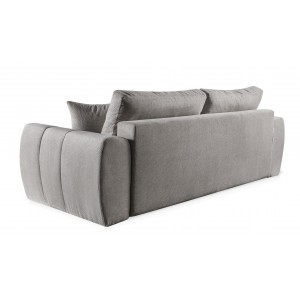 FUTU große Schlafcouch mit Schlaffunktion und Bettzeugablage, dunkelgrau 3/9