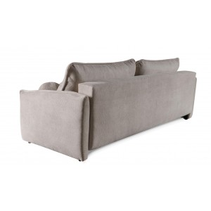 Graues PERUGIA Sofa mit Schlaffunktion und Bettzeugcontainer 3/9