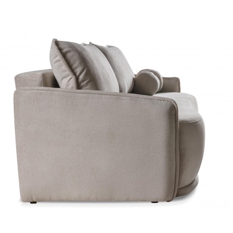 Graues PERUGIA Sofa mit Schlaffunktion und Bettzeugcontainer 6/9