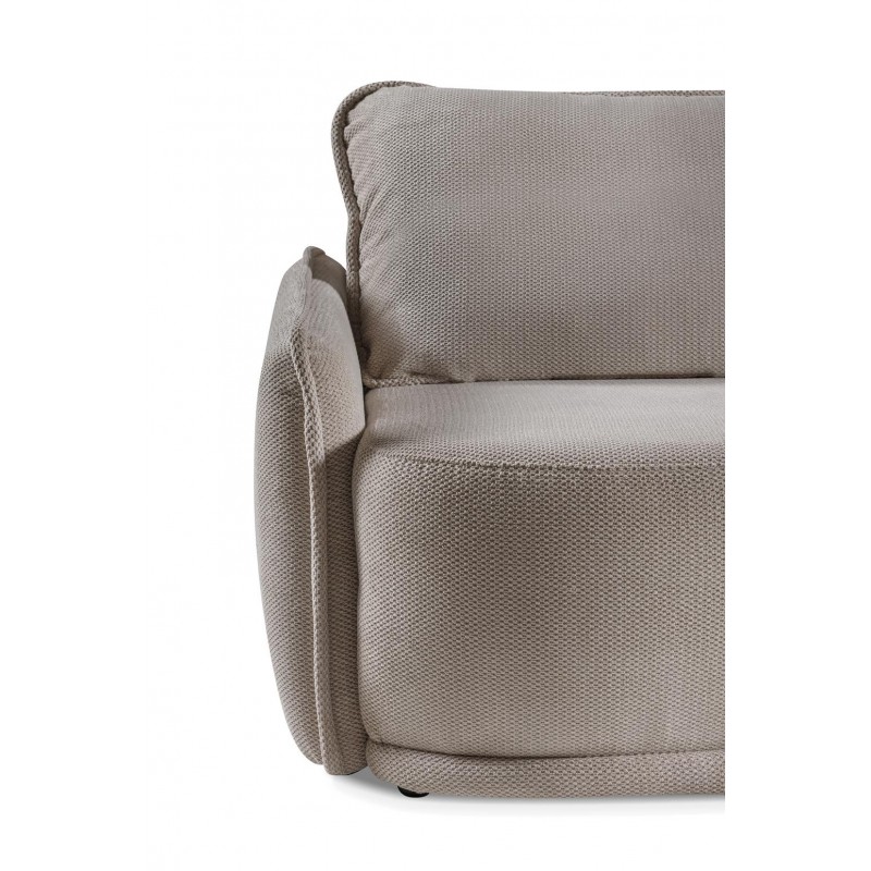 Graues PERUGIA Sofa mit Schlaffunktion und Bettzeugcontainer 7/9