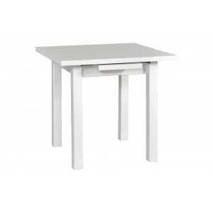 Quadratischer kleiner Klapptisch MAX VII weiß 1/9