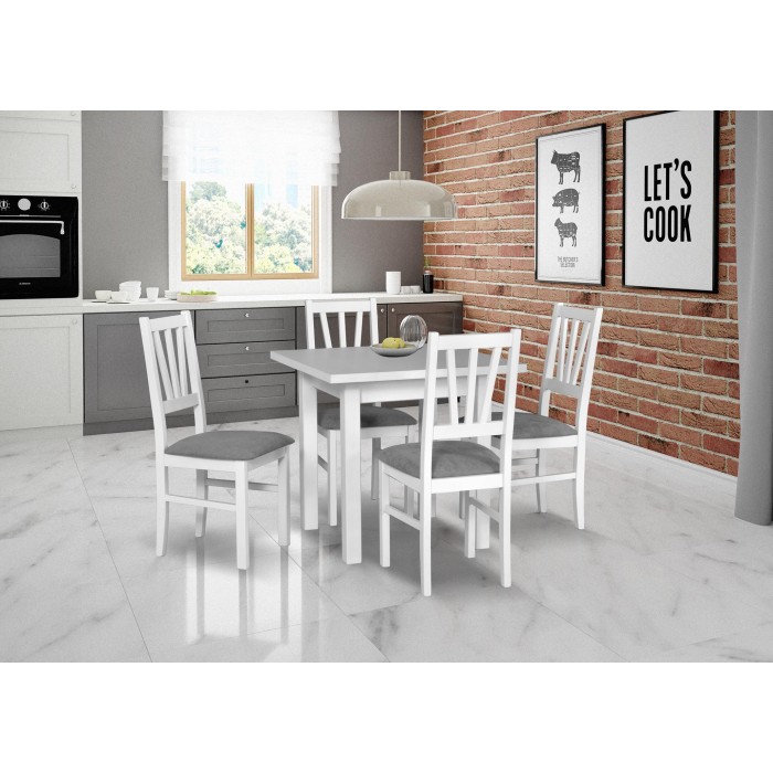 Quadratischer kleiner Klapptisch MAX VII weiß