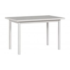 Stilvoller weißer Klapptisch MAX X auf weißen Beinen für das Esszimmer 1/9