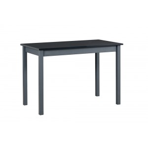 Eleganter graphitfarbener Esstisch MAX II mit schwarzer Platte für das Esszimmer 1/9