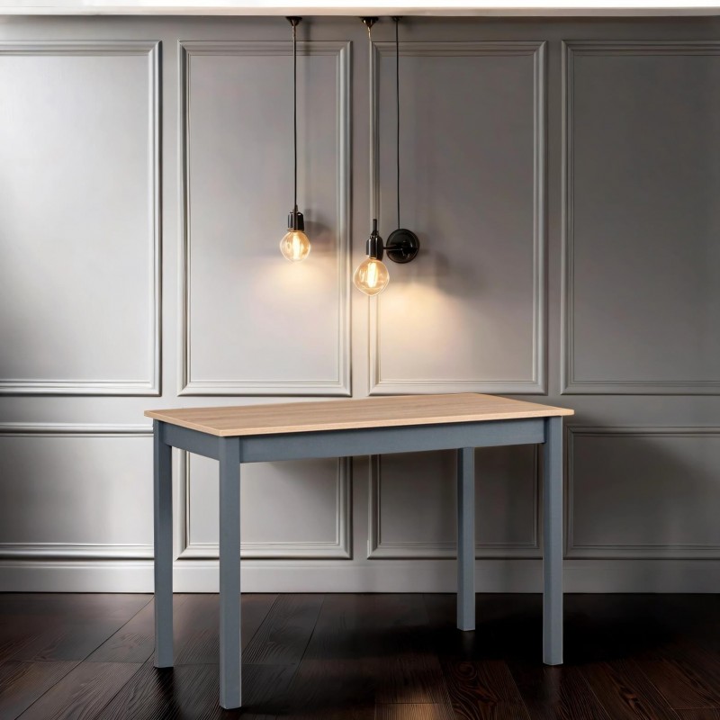 Eleganter graphitfarbener Esstisch MAX II mit Eiche sonoma Platte für das Esszimmer 2/9