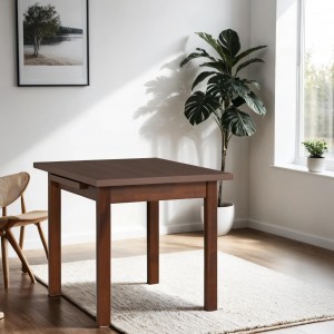 Quadratischer kleiner Klapptisch MAX VII Nussbaum 3/9