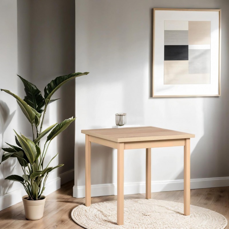 Minimalistischer quadratischer Küchentisch MAX IX sonoma 3/9