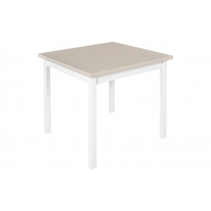 Minimalistischer quadratischer Küchentisch MAX IX auf weißen Kaschmirbeinen 2/9