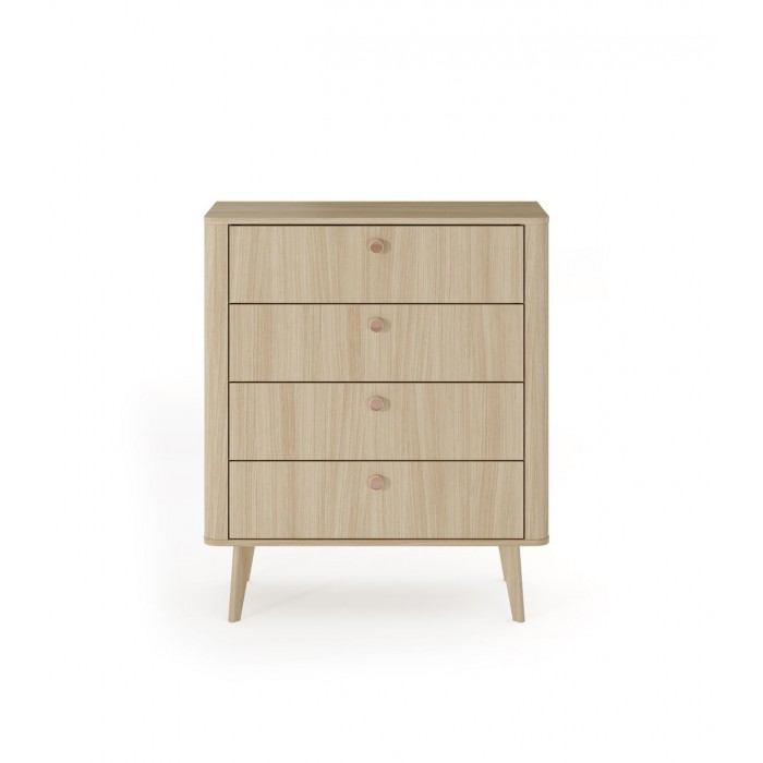 Kommode MILA 88 cm im skandinavischen Stil auf Holzbeinen