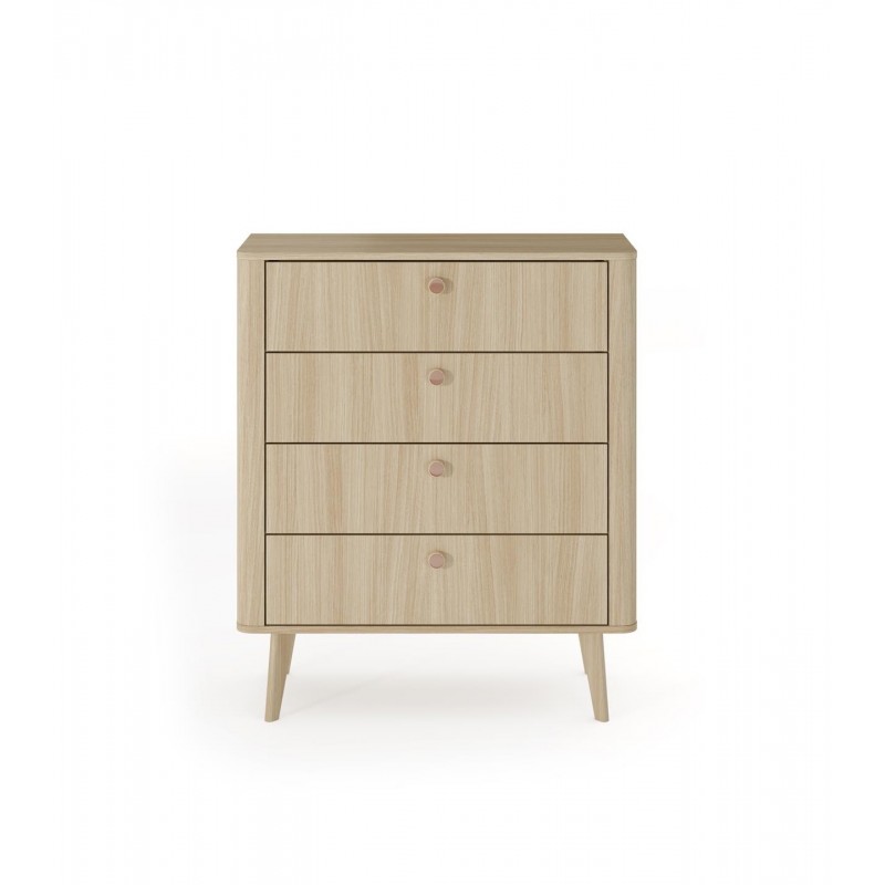 Kommode MILA 88 cm im skandinavischen Stil auf Holzbeinen 4/9