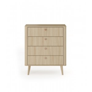 Kommode MILA 88 cm im skandinavischen Stil auf Holzbeinen 4/9