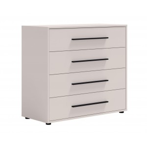 Kompakte Kommode MAXIVO aus Kaschmir mit Schubladen und stilvollen Griffen für das Schlafzimmer 1/9