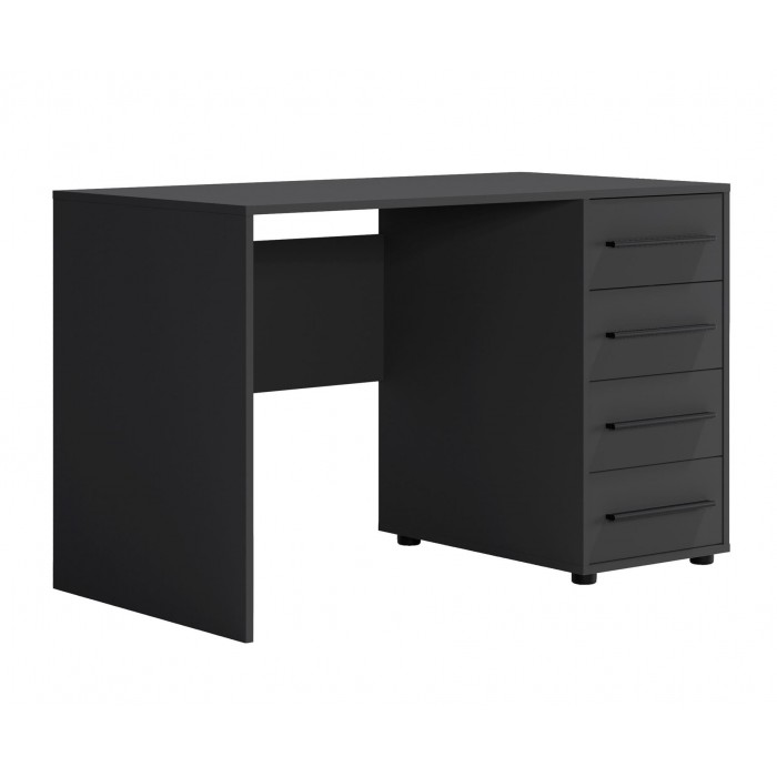 Moderner Schreibtisch MAXIVO mit Schubladen schwarz für das Schlafzimmer