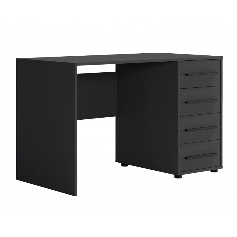 Moderner Schreibtisch MAXIVO mit Schubladen schwarz für das Schlafzimmer
