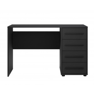 Moderner Schreibtisch MAXIVO mit Schubladen schwarz für das Schlafzimmer 2/9