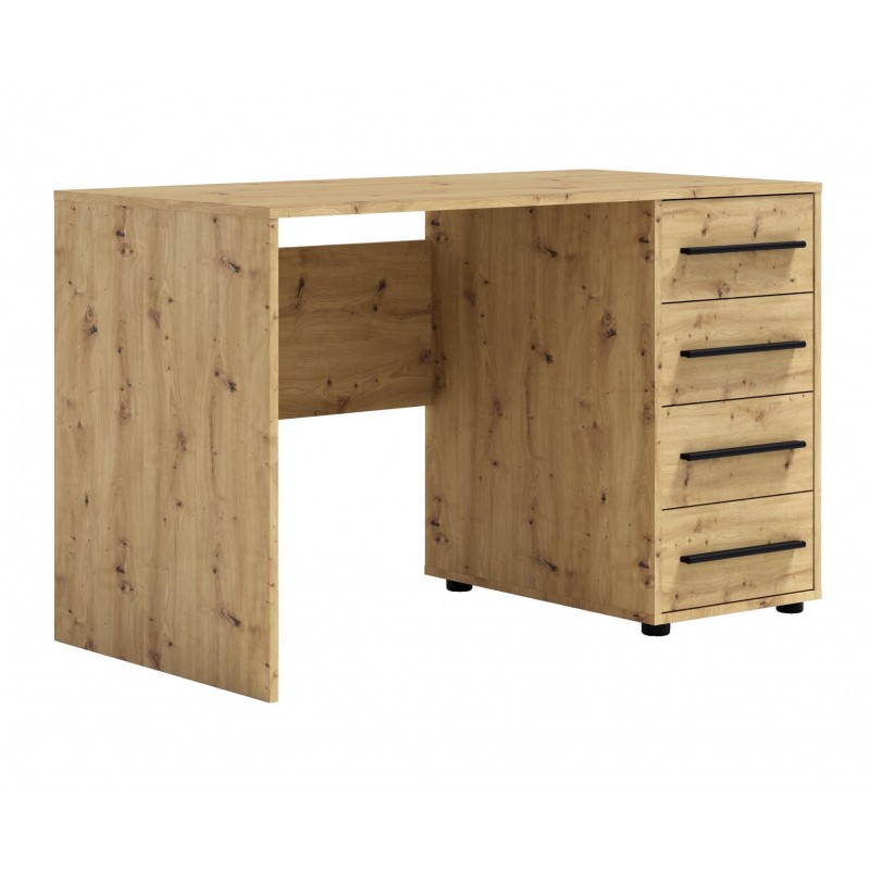 Moderner Schreibtisch MAXIVO mit Schubladen Eiche artisan für das Schlafzimmer 1/9