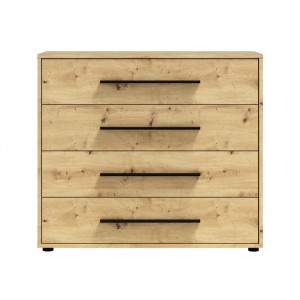 Kompakte Kommode MAXIVO mit Schubladen und stilvollen Griffen für das Schlafzimmer Eiche artisan 2/9