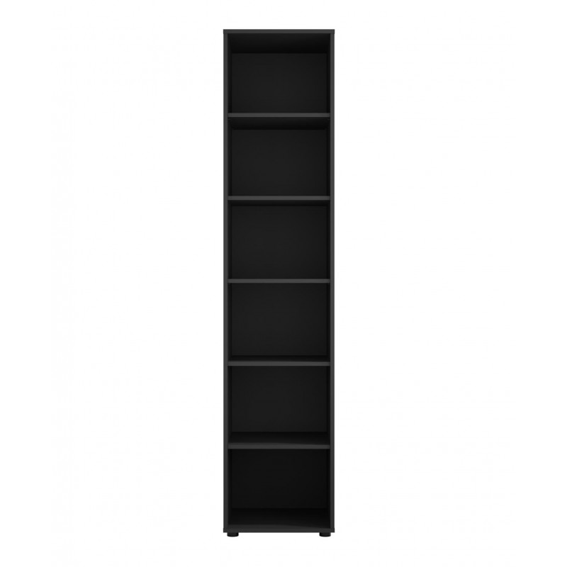 Hohes Bücherregal MAXIVO mit geräumigen Fächern schwarz 2/9