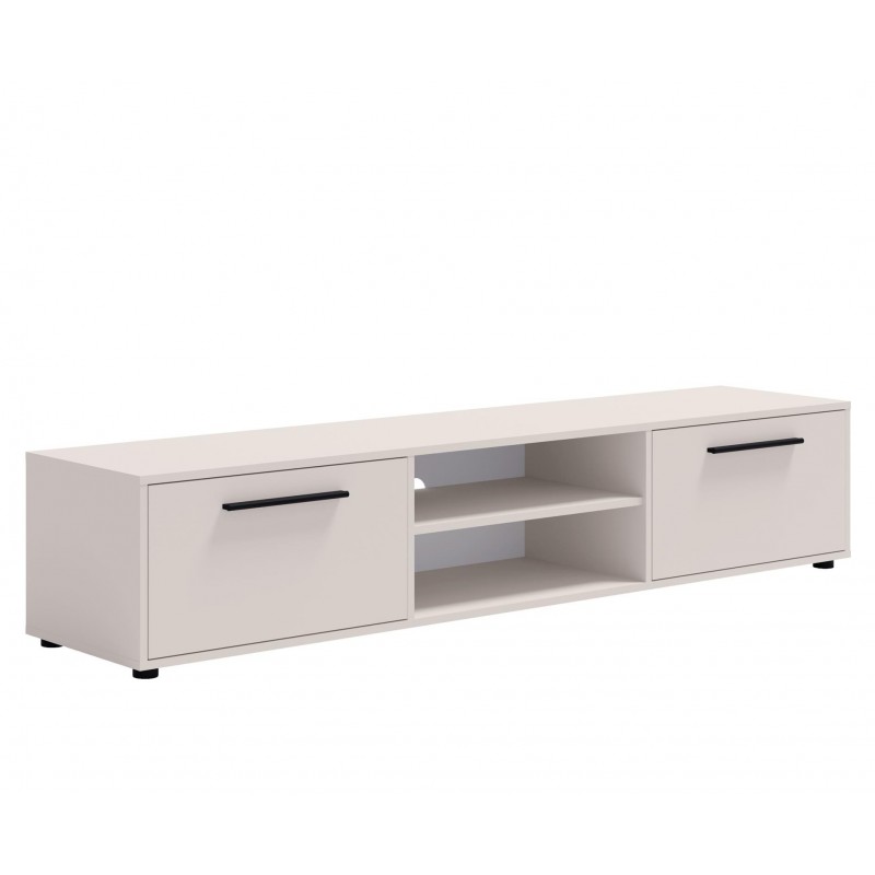 Stilvoller breiter zweitüriger Schrank RTV MAXIVO kaschmir für das Wohnzimmer 1/9