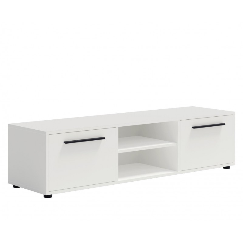 Moderner zweitüriger Schrank RTV MAXIVO weiß für das Wohnzimmer