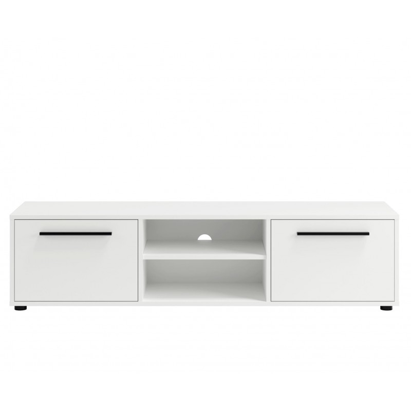 Moderner zweitüriger Schrank RTV MAXIVO weiß für das Wohnzimmer 2/9