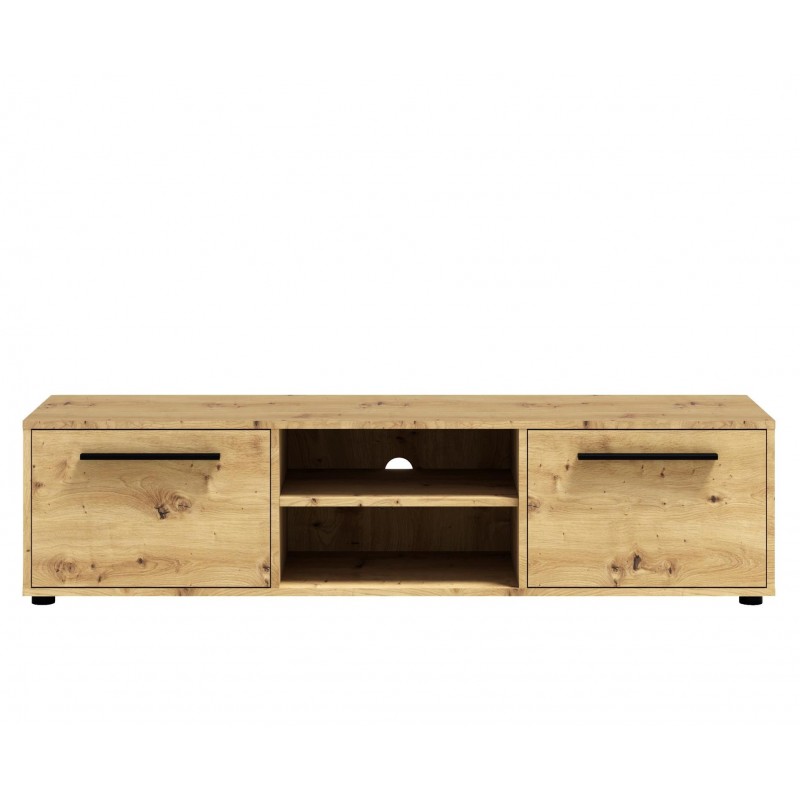 Moderner zweitüriger Schrank RTV MAXIVO in Eiche artisan für das Wohnzimmer 2/9