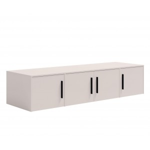 Viertüriger Kleiderschrank Cashmere mit Auszug MAXIVO kippbar mit Schubladen und Spiegel 4/9