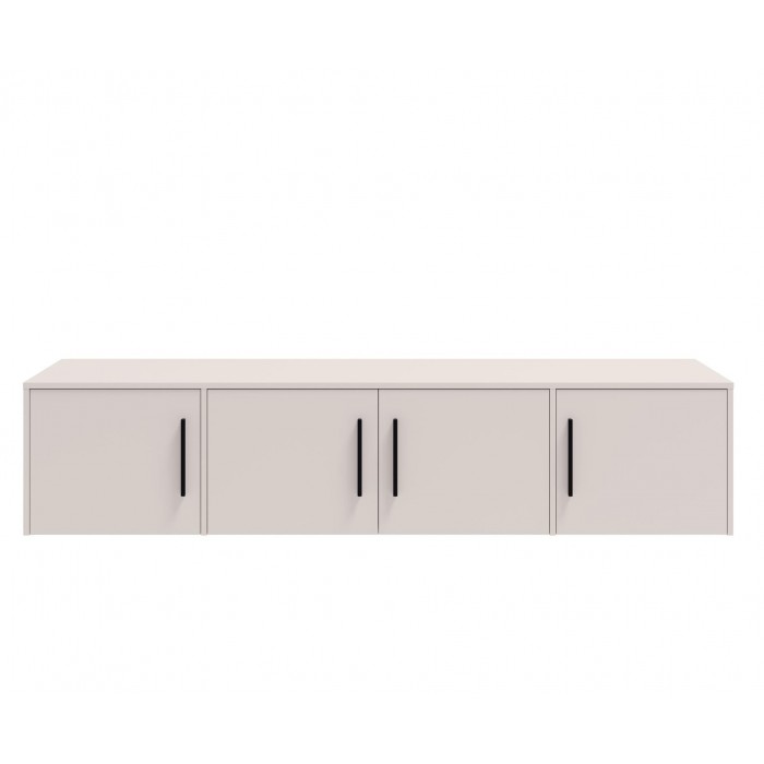 Viertüriger Kleiderschrank Cashmere mit Auszug MAXIVO kippbar mit Schubladen und Spiegel