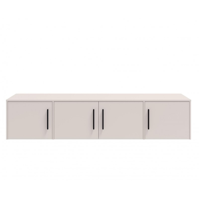 Viertüriger Kleiderschrank Cashmere mit Auszug MAXIVO kippbar mit Schubladen und Spiegel 5/9