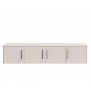 Viertüriger Kleiderschrank Cashmere mit Auszug MAXIVO kippbar mit Schubladen und Spiegel 5/9