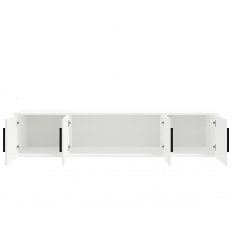 Viertüriger Kleiderschrank Cashmere mit Auszug MAXIVO kippbar mit Schubladen und Spiegel 6/9