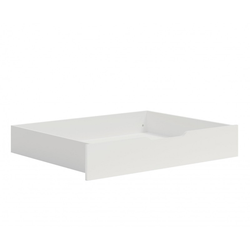 Modernes weißes Bett MAXIVO mit Bettzeugbehälter und Holzrahmen für das Schlafzimmer 4/9