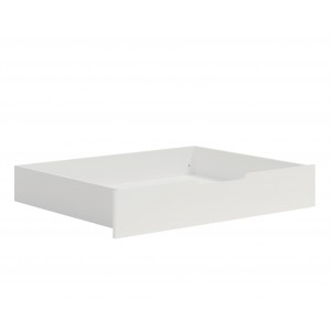 Modernes weißes Bett MAXIVO mit Bettzeugbehälter und Holzrahmen für das Schlafzimmer 4/9